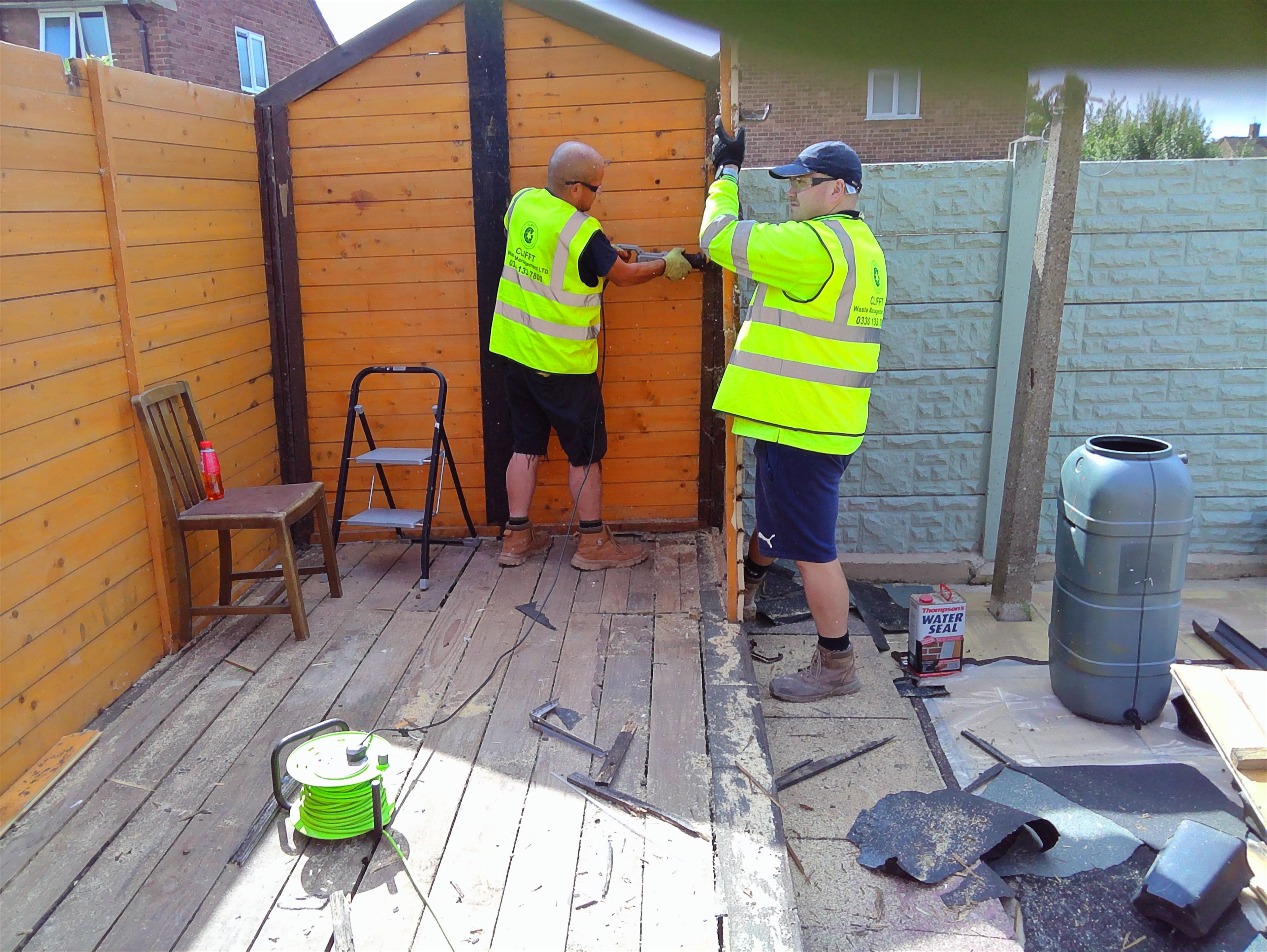 Completed waste-clearance project by CLIFFT Waste Management LTD