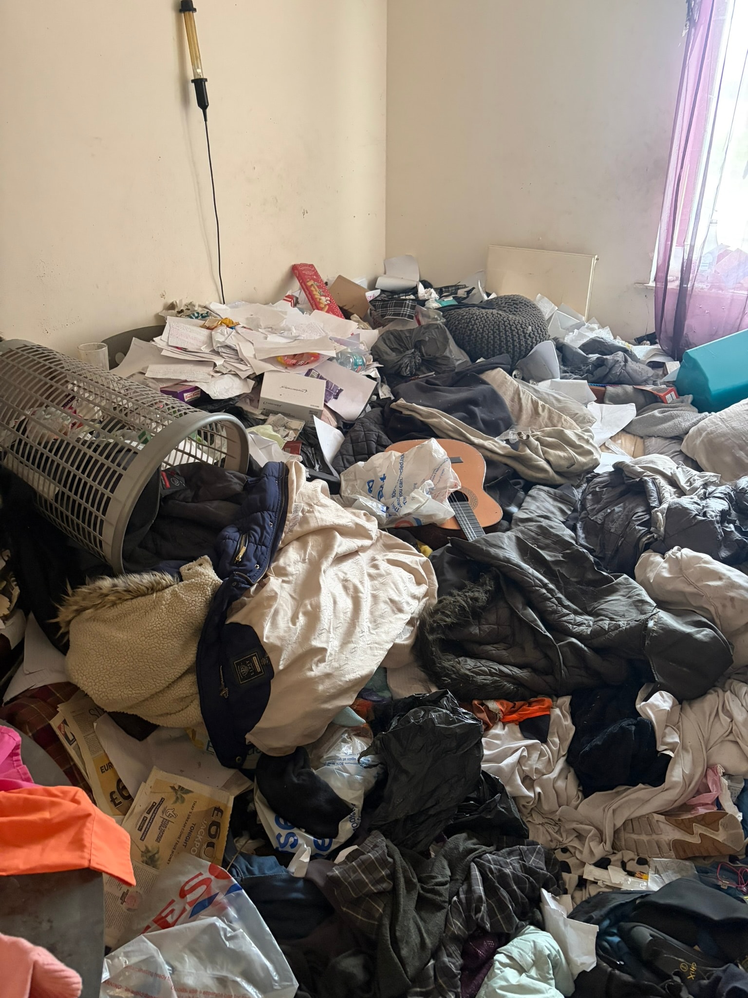 Tidy, cleared interior space